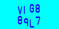 Blue Captcha Image