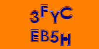 Blue Captcha Image