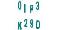 Blue Captcha Image