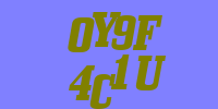 Blue Captcha Image