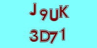 Blue Captcha Image
