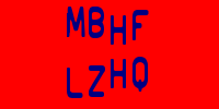 Blue Captcha Image
