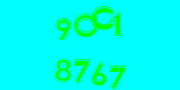 Blue Captcha Image