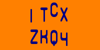 Blue Captcha Image