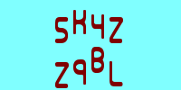 Blue Captcha Image