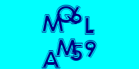 Blue Captcha Image