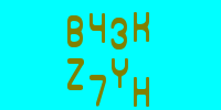 Blue Captcha Image