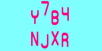 Blue Captcha Image