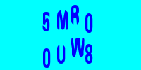 Blue Captcha Image
