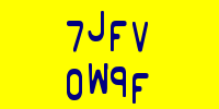 Blue Captcha Image