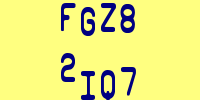 Blue Captcha Image