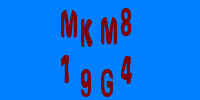 Blue Captcha Image