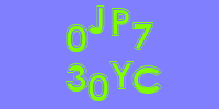Blue Captcha Image