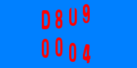 Blue Captcha Image
