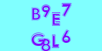 Blue Captcha Image