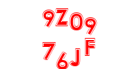 Blue Captcha Image