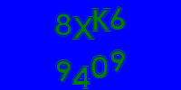 Blue Captcha Image