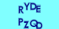 Blue Captcha Image
