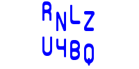 Blue Captcha Image