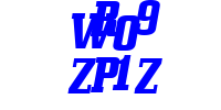 Blue Captcha Image