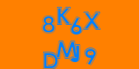Blue Captcha Image