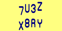 Blue Captcha Image