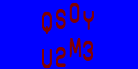 Blue Captcha Image