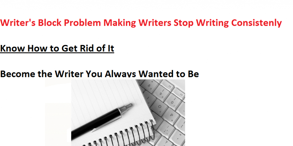 Overcome Writer's Block Easily By Changing Somethings