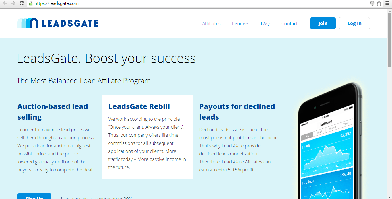 LeadsGate Affiliate Network Features