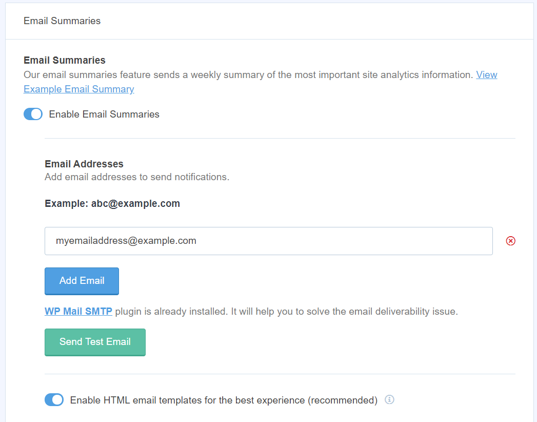 Google Analytics Report by Email