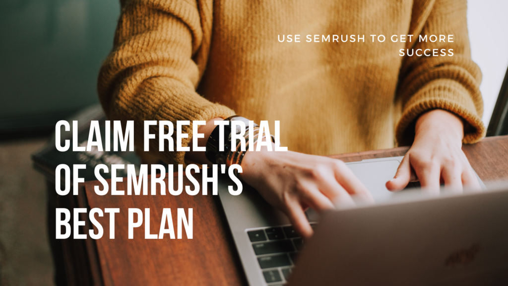 Claim Semrush Guru plan free trial