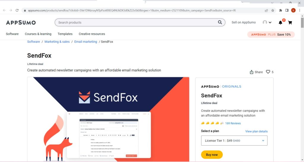 Sendfox AppSumo Deal October 2022