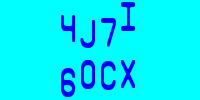 Blue Captcha Image
