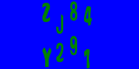 Blue Captcha Image