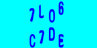 Blue Captcha Image