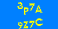 Blue Captcha Image