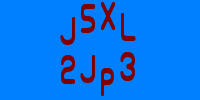 Blue Captcha Image