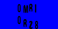 Blue Captcha Image