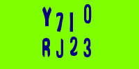 Blue Captcha Image