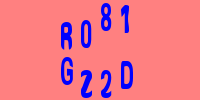 Blue Captcha Image