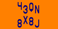 Blue Captcha Image