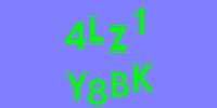 Blue Captcha Image