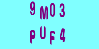 Blue Captcha Image