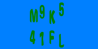 Blue Captcha Image